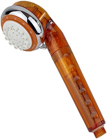 Ronaqua Filtered Handheld Shower Head with Vitamin C – Reduces Chlorine & Impurities, Prevents Dry Skin & Hair, 8 Spray Settings, Easy Installation (Orange) - Image 2