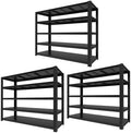 5,000 lbs Heavy-Duty Storage Shelves, 5-Tier Garage Shelving, Adjustable Shelving Units, Industrial Shelving, for Garage Storage, Garage Storage Shelves (5T-84H x 55.03W x 24D) * 3 by KLRFUA