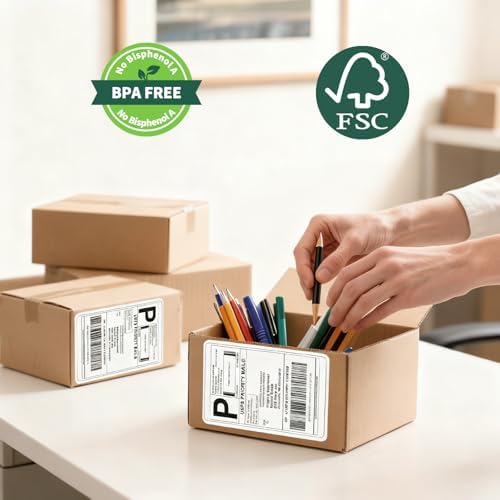 HUOJI 100 4x6 Thermal Labels 100/Stack, Commercial Grade - Image 6
