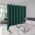 NICETOWN Thermal Insulated Room Dividers Curtains Screens Partitions, Full-Length Grommet Top Room Screen Divider Curtain Panel for Space Solution (Hunter Green, 1 Pack, 12.5ft Wide x 8ft Long) by NICETOWN