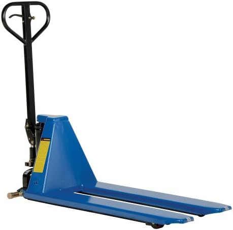 Vestil L-220-HD Steel Hand Pump Tote Lift 58 in. x 21 in. x 50 in. 3000 Lb. Capacity Blue by Vestil