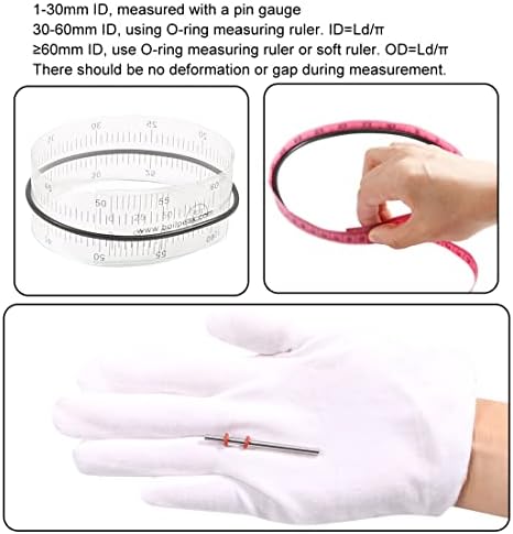 uxcell Nitrile Rubber O-Rings 13mm OD 6.8mm ID 3.1mm Width, Metric Sealing Gasket, Pack of 20 - Image 4