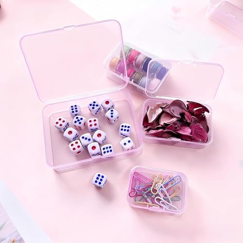 LJY 28 Pink Plastic Boxes, 3 Sizes for Beads and Small Parts - Image 6