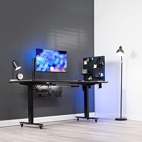 VIVO Black Clamp-on 12 x 20 inch Desk Pegboard, PP-DK12B - Image 2