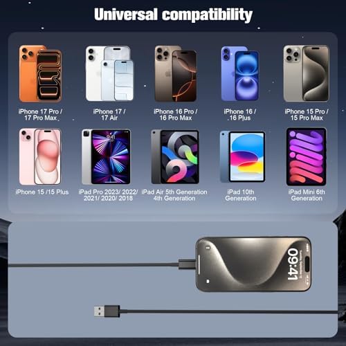Car CarPlay Cable for iPhone 17/16/15, USB A to USB C for Carplay USBC Cord - Image 6