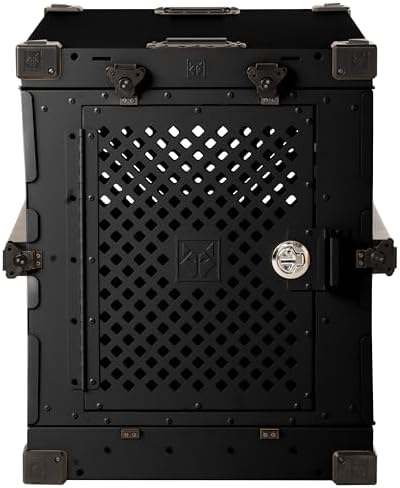 Impact Collapsible Dog Crate - Heavy Duty Travel Aluminum Kennel, Black 30" by ImpactDogCrates
