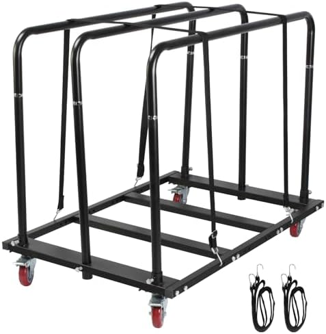 Folding Table Cart, Panel Cart with Swivel Wheels, Heavy Duty Planer cart with 1800LBS & 10 Table Capacity for Party, Banquets, Conferences, and Events by SGOLAN