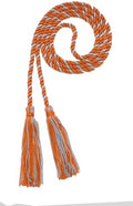 Tassel Depot Graduation Honor Cord - Orange/Gray - Every School Color Available - Made In Usa by TasselDepot