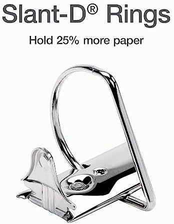 Cardinal 26360 XtraLife ClearVue Non-Stick Locking Slant-D Binder, 6-Inch Cap, 11 x 8 1/2, White - Image 4