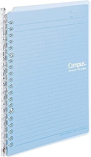 Kokuyo Smart Ring Binder, A5 Light Blue Binder Notebook, Up to 25 Sheets by KokuyoUS