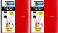 Five Star Spiral Notebook Plus Study App, 1 Subject, College Ruled Paper, 100 Sheets, 8-1/2" x 11", Fire Red (72053) (Pack of 2) by FiveStar