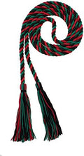 Tassel Depot Graduation Honor Cord - Black/Dark Green/Red - Every School Color Available - Made In Usa by TasselDepot