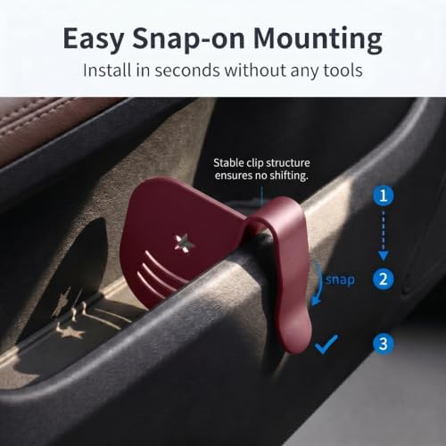 4 PCS Car Door Side Storage Partition, Divider Baffle Car Side Organizer, Car Door Compartment Storage Partition, Universal for Cars SUVs (Red) - Image 5
