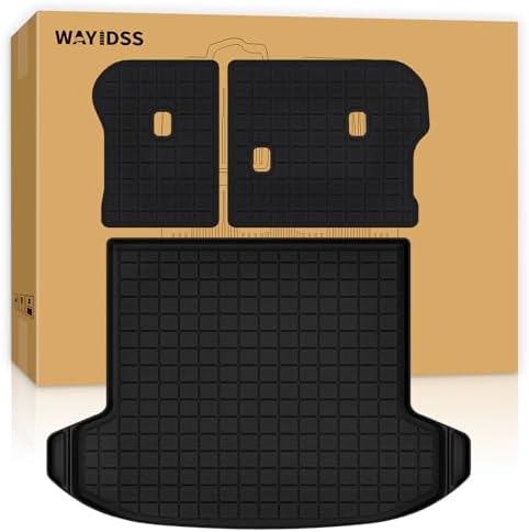Cargo Mat with Backrest Protection for 2026 KIA Sportage（fit for Fuel&Hybrid）,TPE All Weather Protection Cargo Liner with Velcro Rear Seats Backrest car Accessories-Black by WAYIDSS