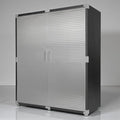 Heavy Duty Steel Storage Cabinet with Double Doors, Adjustable Shelves, Door Secured Lock, Large Capacity Organizer for Garages,Offices and Warehouses (Graphite, 60" W x 24" D x 72" H) by Unknown