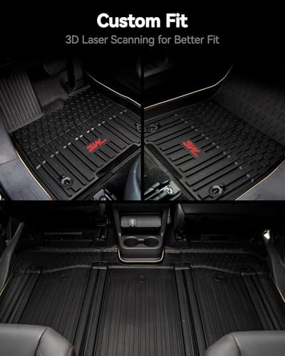 3W Floor Mats for 2021-2026 Toyota Sienna XLE/XSE/Limited 7 Seat - Image 4