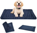 EMPSIGN Dog Crate Pad for 30"x20" Dog Crate, Plush/Canvas Navy by EMPSIGN