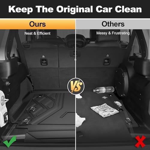 Cargo Mat fit for 2018-2026 Jeep Wrangler JL 4X4 with OEM Subwoofer - Image 5
