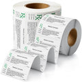 1000 Count 1" x 3" Pre Printed Adhesive Roll Labels for Packaging Use by Unknown
