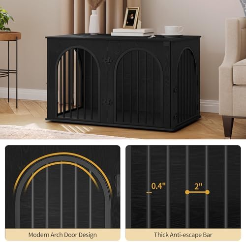 Hzuaneri 39.4'' Dog Crate Furniture,Dog Kennel Indoor for Medium/Large Dogs - Image 4