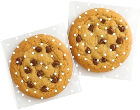 Morepack 5.5x5.5 Inch Cookie Bags Self Sealing Cellophane Bags 200 Pcs by Morepack