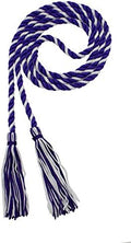 Tassel Depot Graduation Honor Cord - Purple/White - Every School Color Available - Made In Usa by TasselDepot