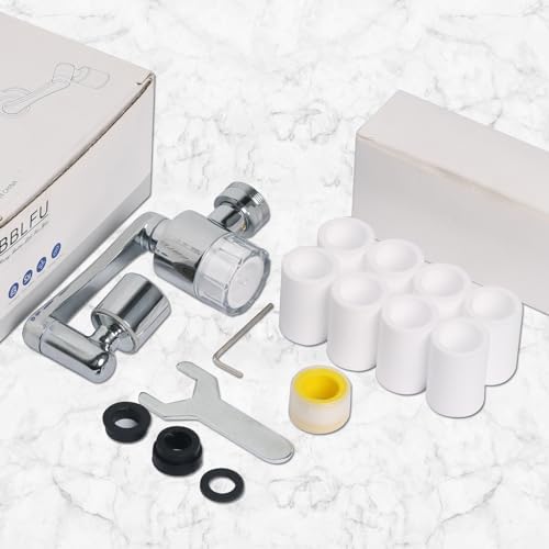 Filtered Faucet Aerator 1080° Rotating Faucet Extender Aerator,Bathroom Sink Filter Faucet Extender for Bathroom Sink,Universal Splash Sink Filter Water Faucet For Skin/Eye/Face - Image 4