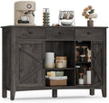 VASAGLE Buffet Cabinet, Coffee Bar with 3 Drawers, Adjustable Shelf by VASAGLEbySONGMICSHOME