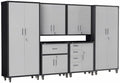 6-Piece Garage Storage Cabinets System Heavy Duty Workshop Set by FLIXELIO
