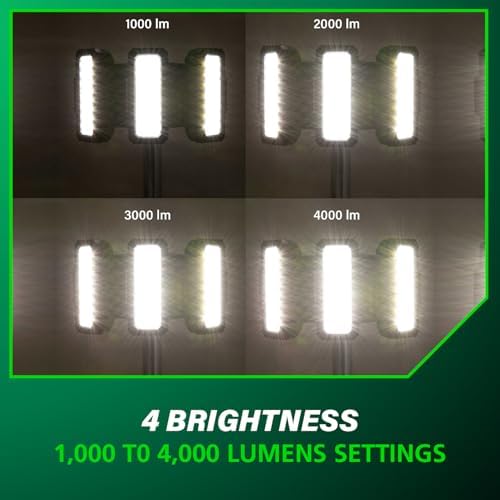 Metabo HPT 18V Cordless LED Tripod Site Light, 4,000 Lumen, UB18DGQ4 - Image 7