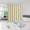 NICETOWN Room Divider Curtain Screen Partition, Vertical Blind for Sling Door, Blackout Window Curtain, Privacy Blind for Patio, Extra Wide Drape (Beige, Single Panel, 8.3ft Wide x 8ft Long) by NICETOWN