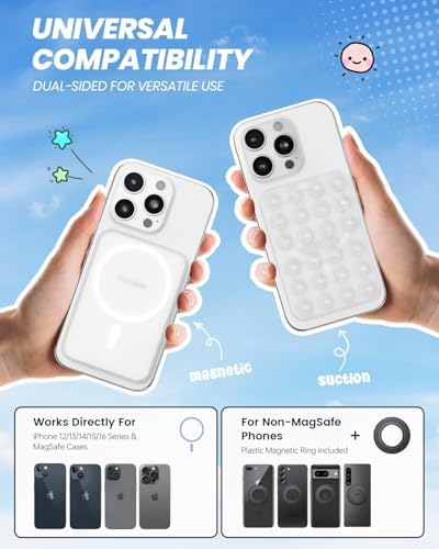 Klearlook Magnetic Suction Phone Mount for MagSafe Case, Transparent - Image 2