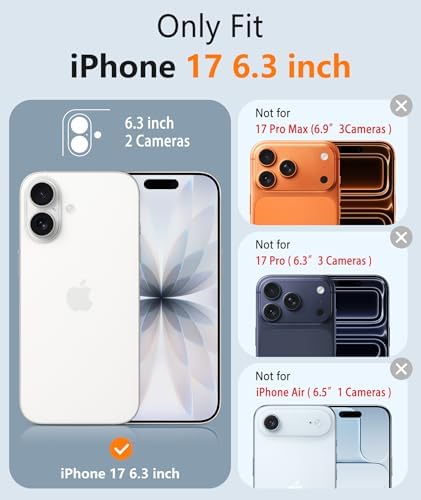 FNTCASE for iPhone 17 Case, Compatible with Magsafe, Glass Screen Protector - Image 2