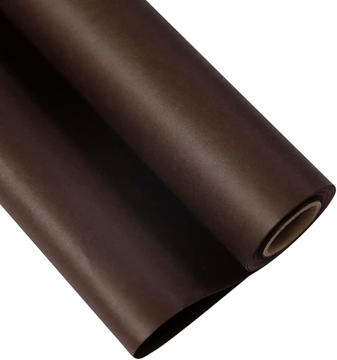 Waterproof Floral Wrapping Paper Roll, Chocolate Brown Korean Paper by FWSAWRAPS