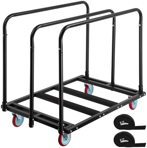 Updated Folding Table Cart, Heavy Duty Drywall Dolly Cart 2000LBS by Eastrexon