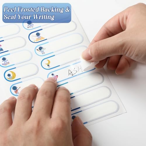 Waterproof Name Labels for Kids Daycare 320 Pcs, Astronaut - Image 3