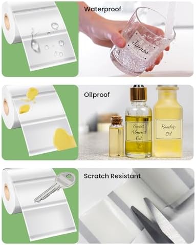 Phomemo Frosted Thermal Labels, 1.57"x1.18", for M110/M100/M220, 230 PCS - Image 4