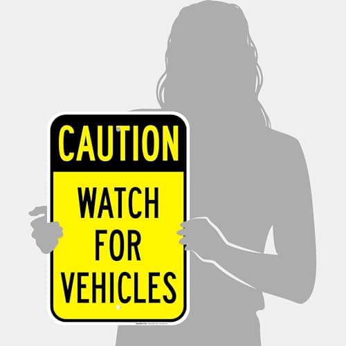 Watch for Vehicles Sign, - Image 4