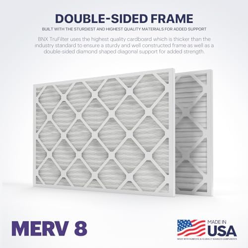 BNX TruFilter 12x30x1 Air Filter MERV 8 (4-Pack) - MADE IN USA – Dust & Pet Defense Electrostatic Pleated Air Conditioner HVAC AC Furnace Filters for Dust, Pet, Mold, Pollen MPR 600 – 700 & FPR 5 - Image 5