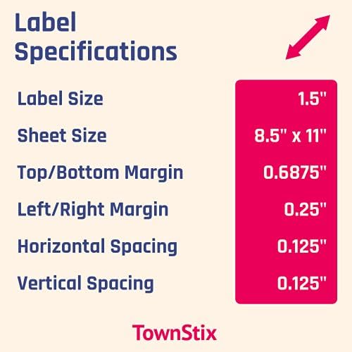 1.5 inch Round Labels Printable Circle Stickers - 8.5" x 11", 30 Sheets - Image 7