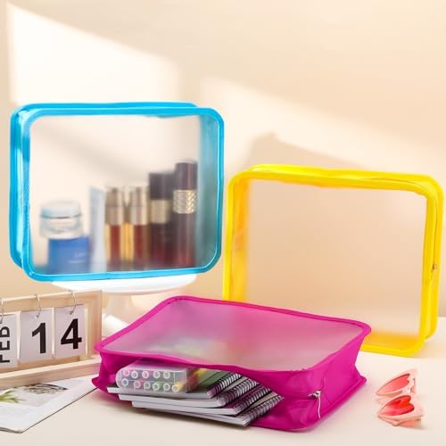 Shinylin 6 Pcs File Folder with Zipper 13x10.6 Waterproof, Vivid Color - Image 3