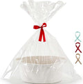 Happyiren Medium Gift Basket with Gift Wrap Cellophane Bag and Ribbons by Unknown