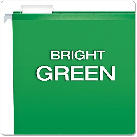 Pendaflex Reinforced Hanging File Folders, Letter Size, Bright Green, 1/5 Cut, 25/BX (4152 1/5 BGR) - Image 3
