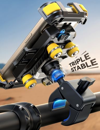 JOYROOM Motorcycle Phone Mount 150mPh Anti-Shock Dual Vibration Dampener - Image 4
