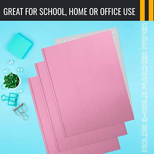 Better Office Products Pink Paper 2 Pocket Folders with Prongs, 50 Pack, Matte Texture, Letter Size Paper Folders, 50 Pack, with 3 Metal Prong Fastener Clips, Pink - Image 6