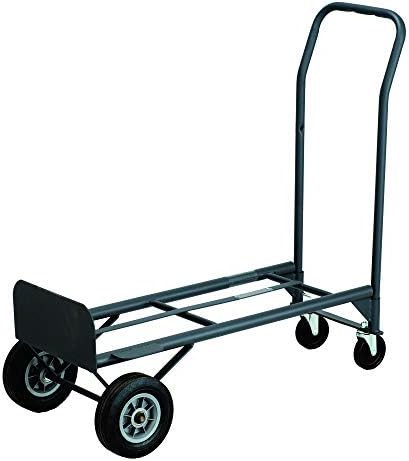 Safco Tuff Truck, Convertible Hand Truck, 2-in-1 Platform Truck, Heavy-Duty Dolly Cart, Steel Frame by SafcoProducts