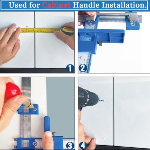 King&Charles Cabinet Hardware Jig & Automatic Center Punch Set. - Image 5