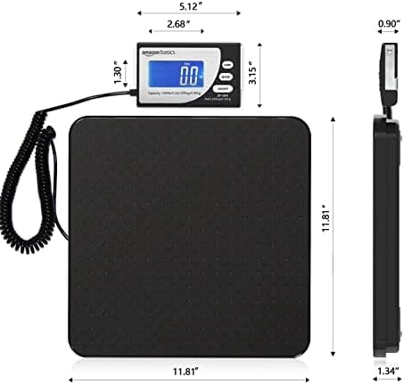 Amazon Basics Digital Postal Scale, Heavy Duty Weighing Platform - Image 4