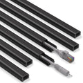 ZhiYo 85" Cord Cover for 1 Wire, Mini Black Cord Hider Wall, 0.5"W x 0.3"H by ZhiYo