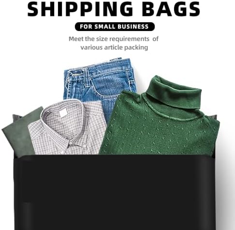 POLYSELLS 50 pcs 24x36 Inches Black Poly Mailers Shipping Envelopes, Strong Adhesive Sealing, Waterproof, and Tear-resistant Postal Mailing Bags for Clothing and Accessories - Image 4